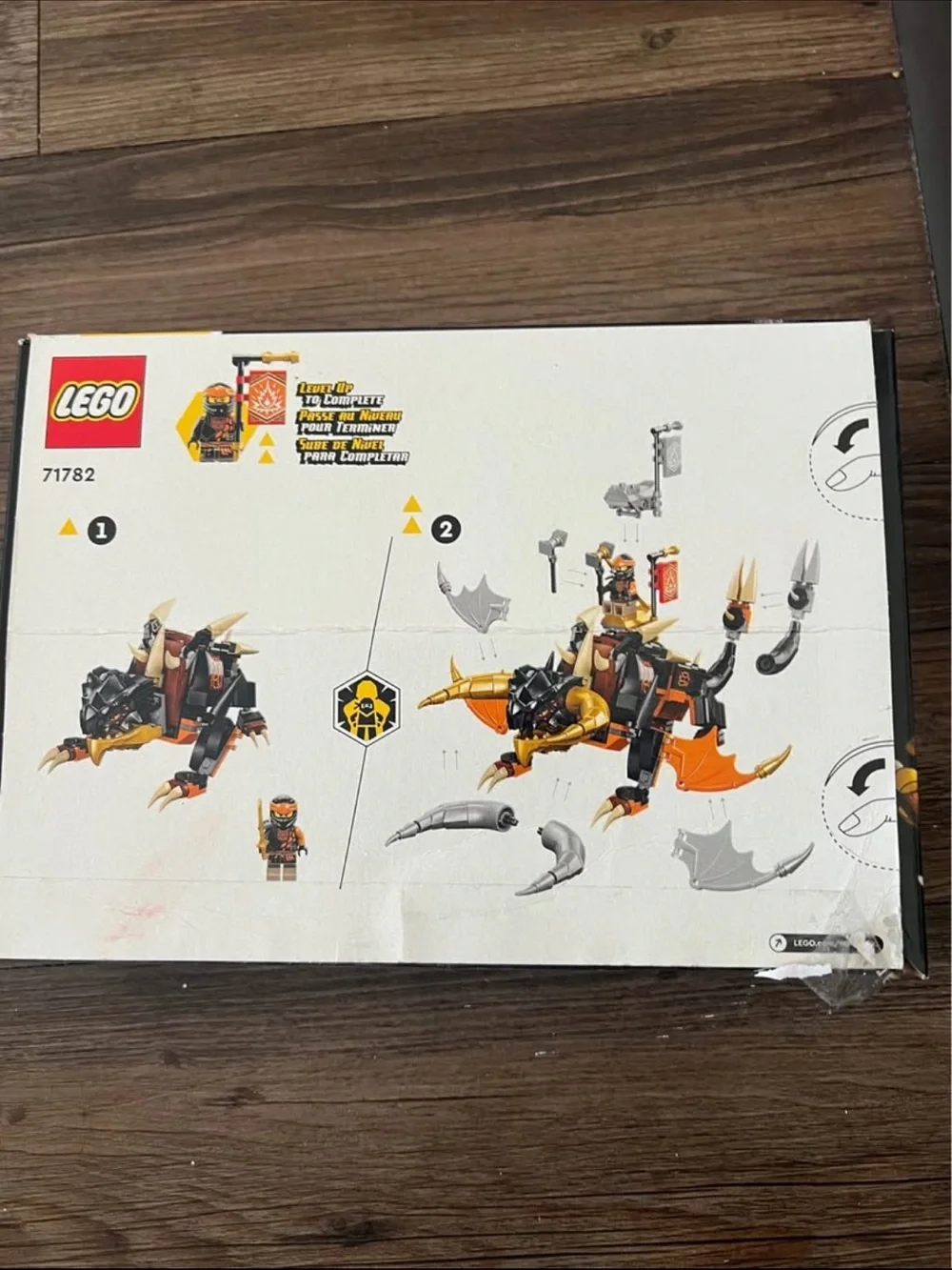 LEGO Ninjago Cole's Earth Dragon EVO Building Set - Black & Gold